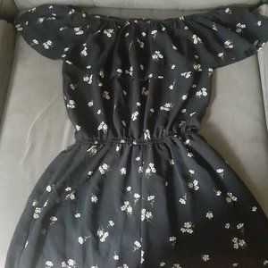 Polly&Esther Floral Print Romper